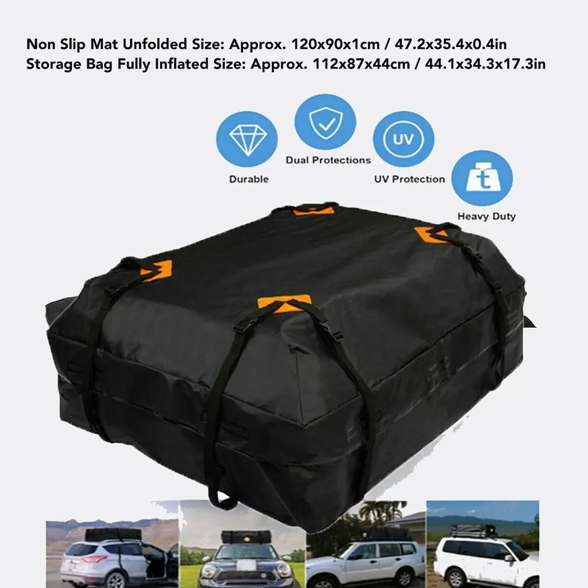 Bolso Portaequipaje Auto Bolso Auto Impermeable Techo 425lts