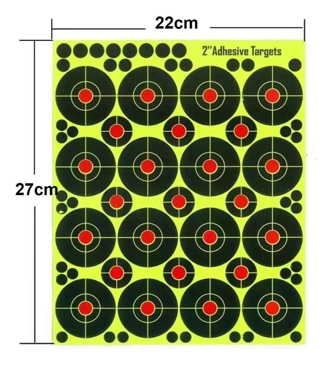 X10 Target Adhesivo Target Rifle A Poston Rifle De Aire 2p