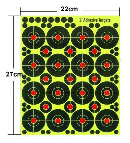 X10 Target Adhesivo Target Rifle A Poston Rifle De Aire 2p