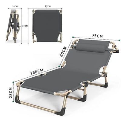 Silla Playa Plegable Cama Plegable Camping Reposera 190x68cm