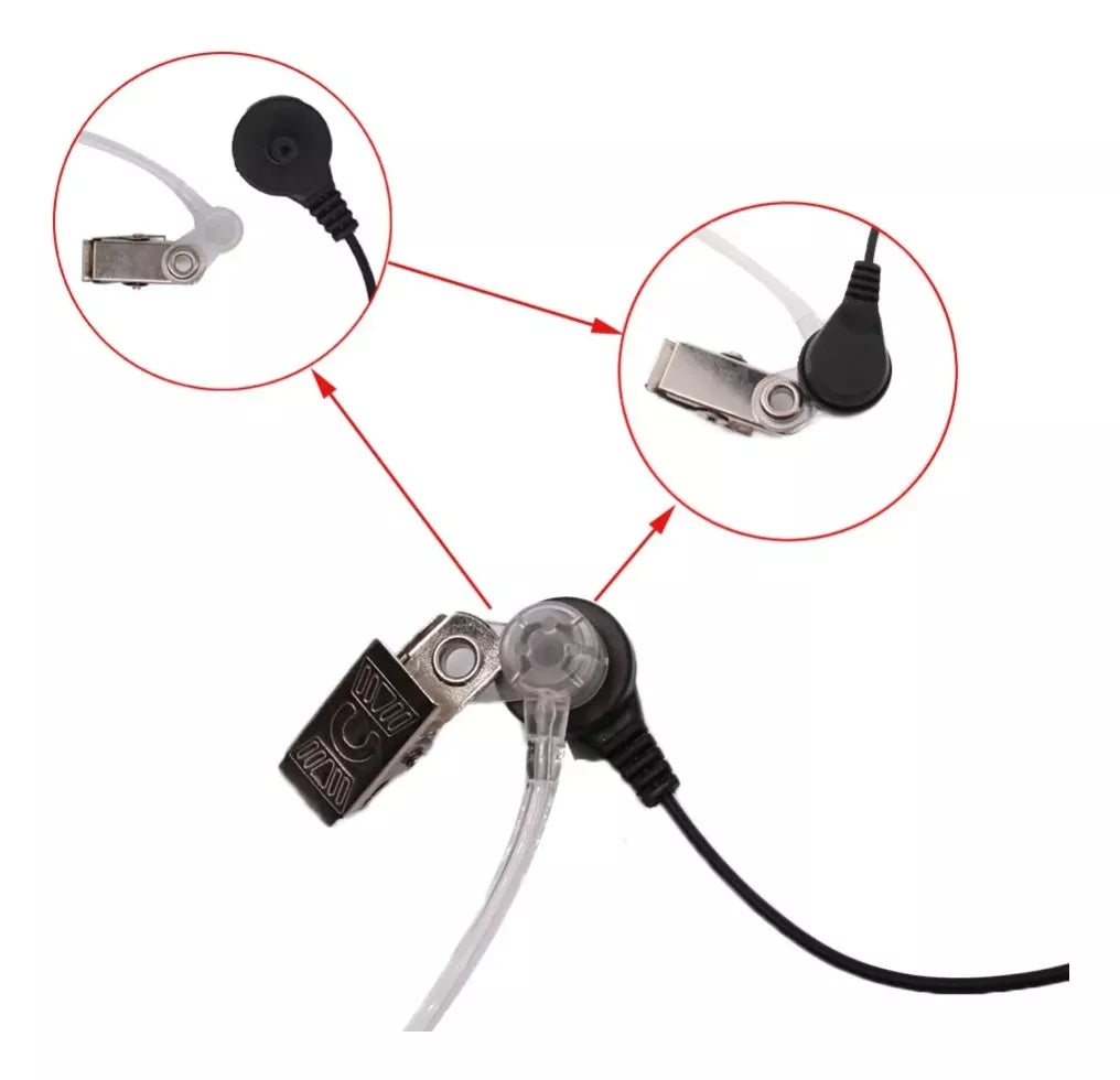 Auriculares Manos Libres Radio Baofeng Walkie Talkie Airsoft