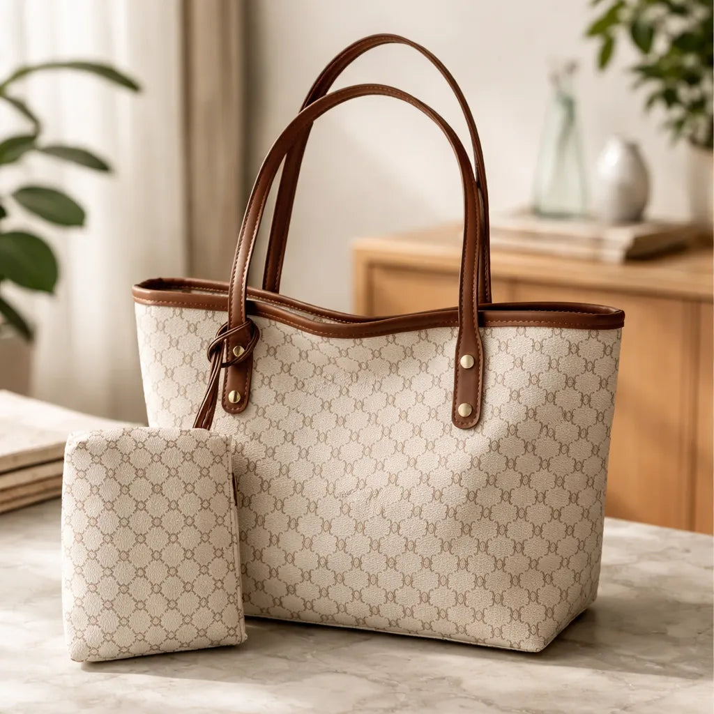 Set 2 Bolsos Cartera Bolso Tote Bag Cartera Bolsa Mujer