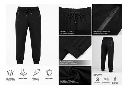 Pantalon Buzo Hombre Buzo Deportivo Jogger Cargo Polar