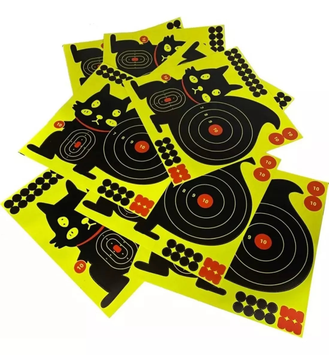 10 Target Adhesivo Rifle Aire Diana Silueta Rifle De Poston