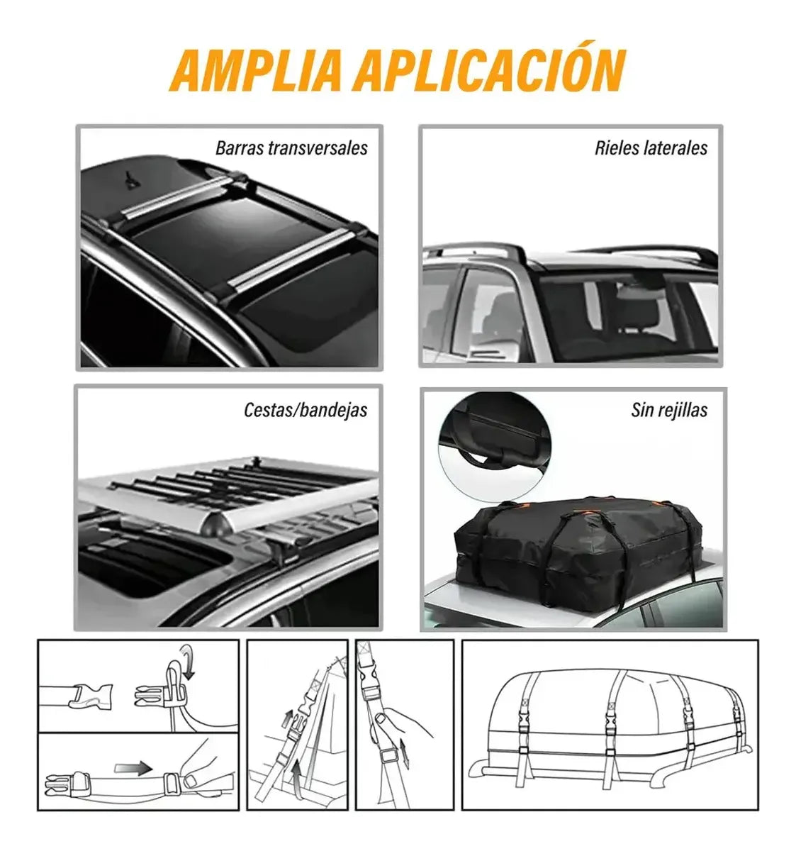 Bolso Portaequipaje Auto Bolso Auto Impermeable Techo 425lts