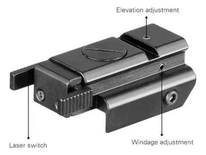 Mira Laser Mira Punto Rojo Laser Pistola Riel 11mm Metal