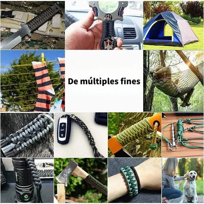 Cuerda Paracord Rollo 100 Metros 550 Cuerda Escalada Camping