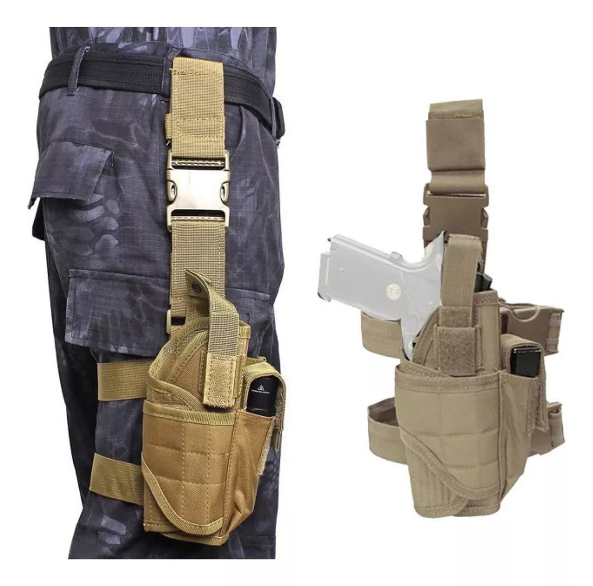 Muslera Tactica Universal Paintball Funda Pistola Negro