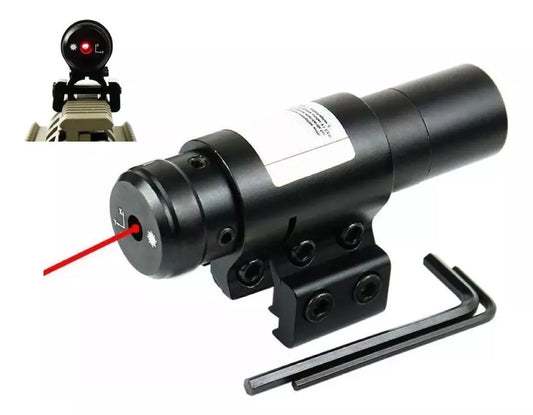 Mira Laser Punto Rojo Rifle Pcp Replicapistola Riel 11/20m