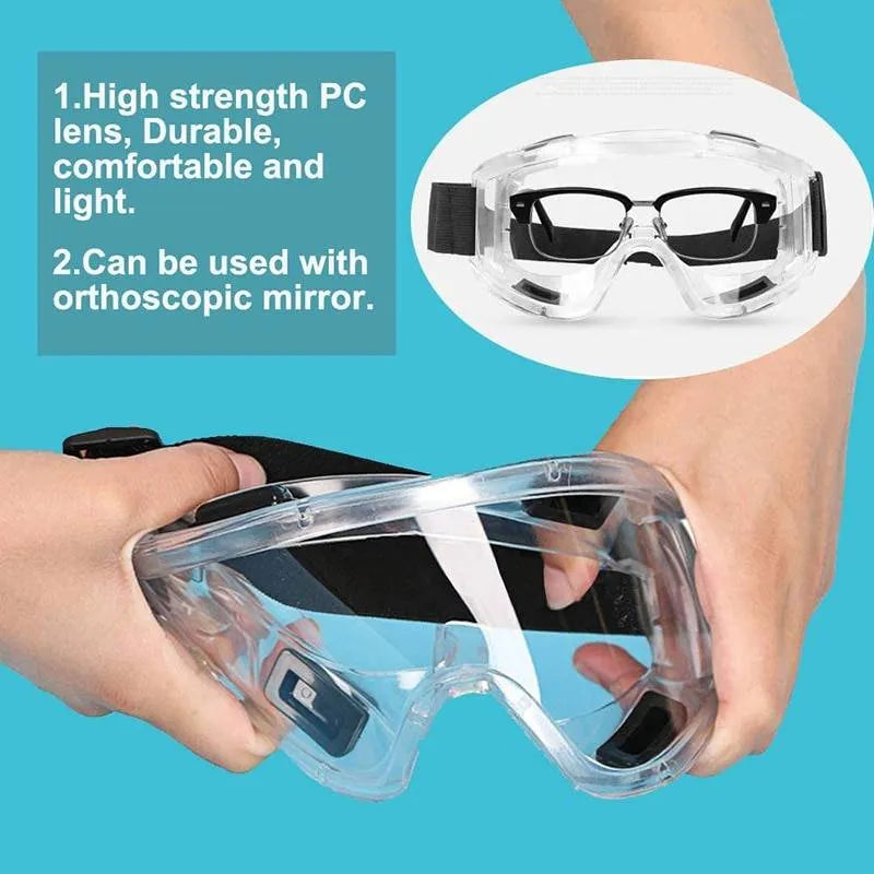 Lentes Seguridad Antiparras Gafas Proteccion Banda Ajustable