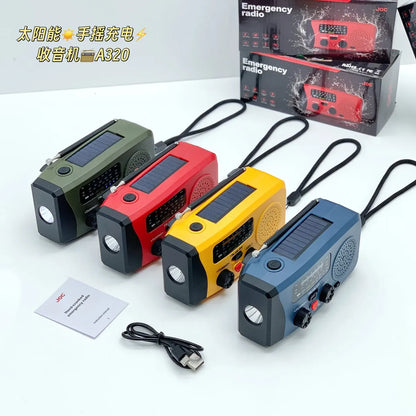 Radio Solar Radio Emergencia Linterna Radio Dinamo Usb Fm Am