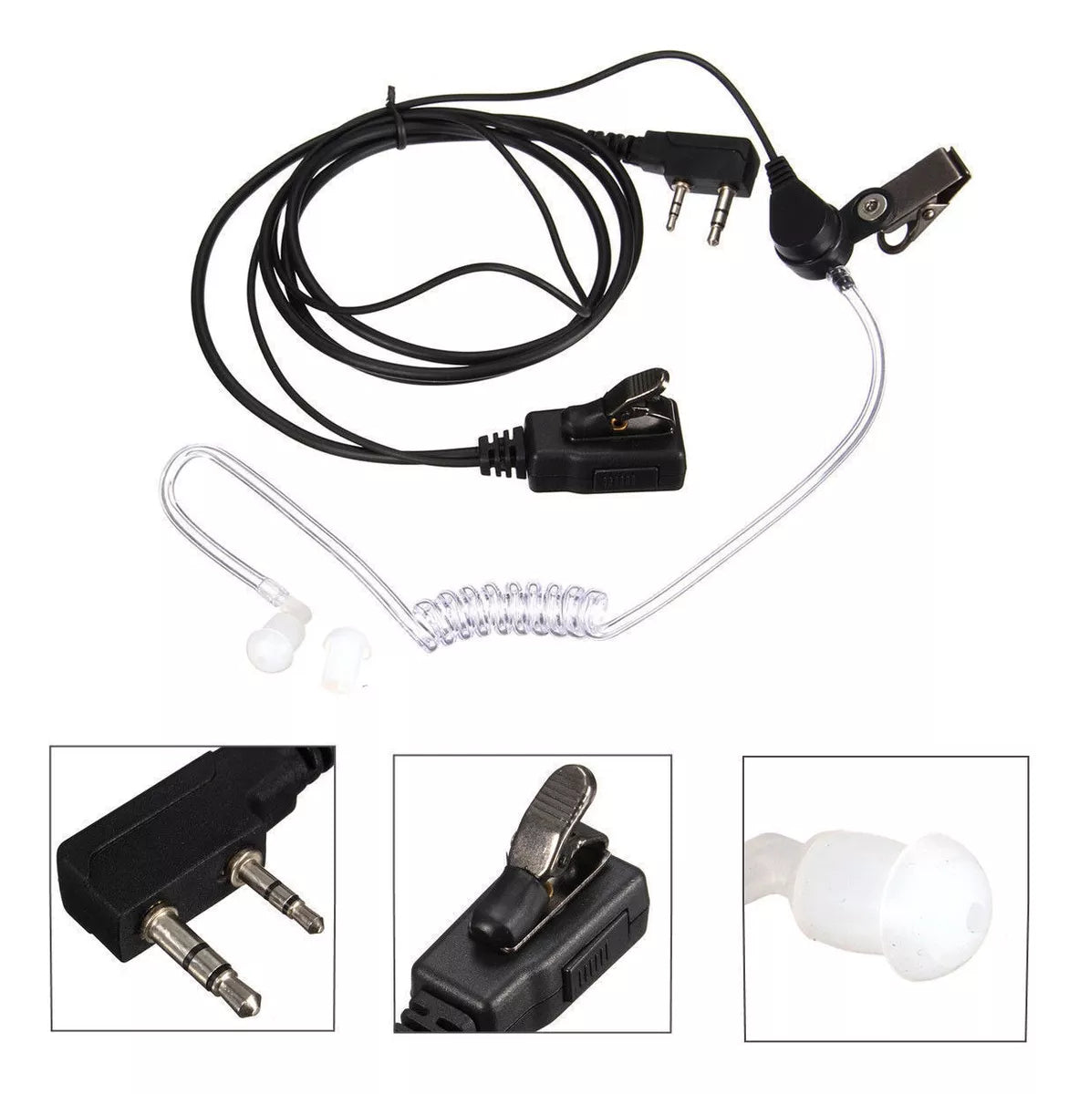 Auriculares Manos Libres Radio Baofeng Walkie Talkie Airsoft