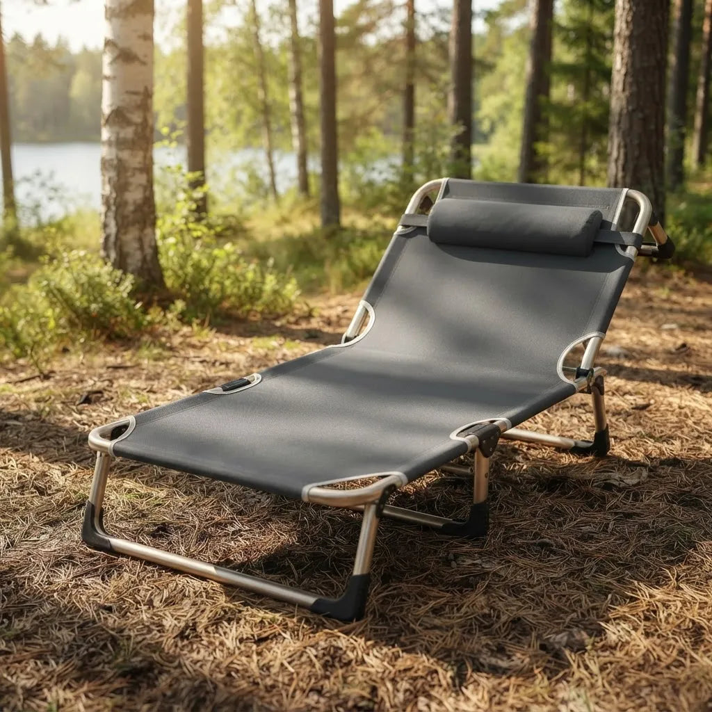 Silla Playa Plegable Cama Plegable Camping Reposera 190x68cm