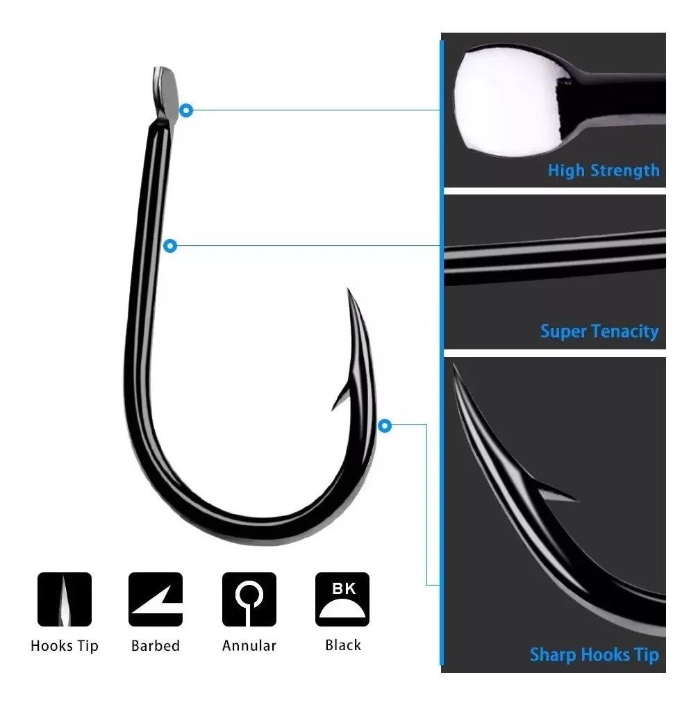 Kit Anzuelo Set Pesca 5 Anzuelos Pesca Anzuelos De Pesca #13