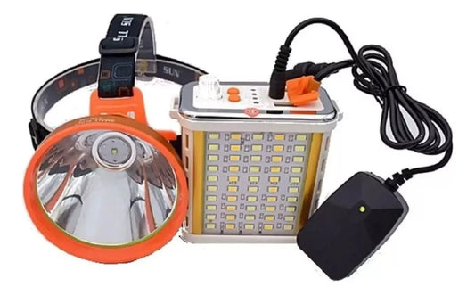 Linterna Minera Usb Camping Foco Led Caza 800w Largo Alcance
