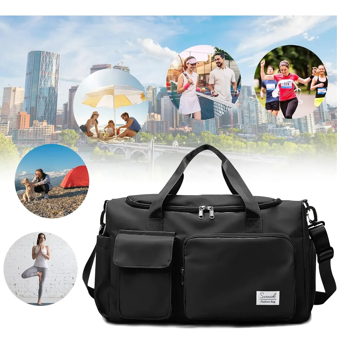 Bolsa Deportiva Bolso De Mano Gran Capacidad Bolso Gym Viaje