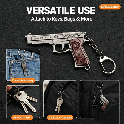 Llavero Forma Pistola Mini Llaveros Armas En Miniaturas