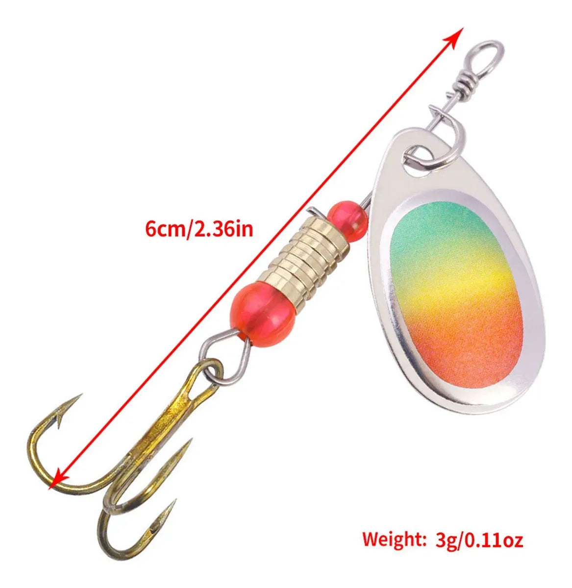 Pack 16 Señuelos Pesca Spinner Cucharilla Mar Rio +estuche