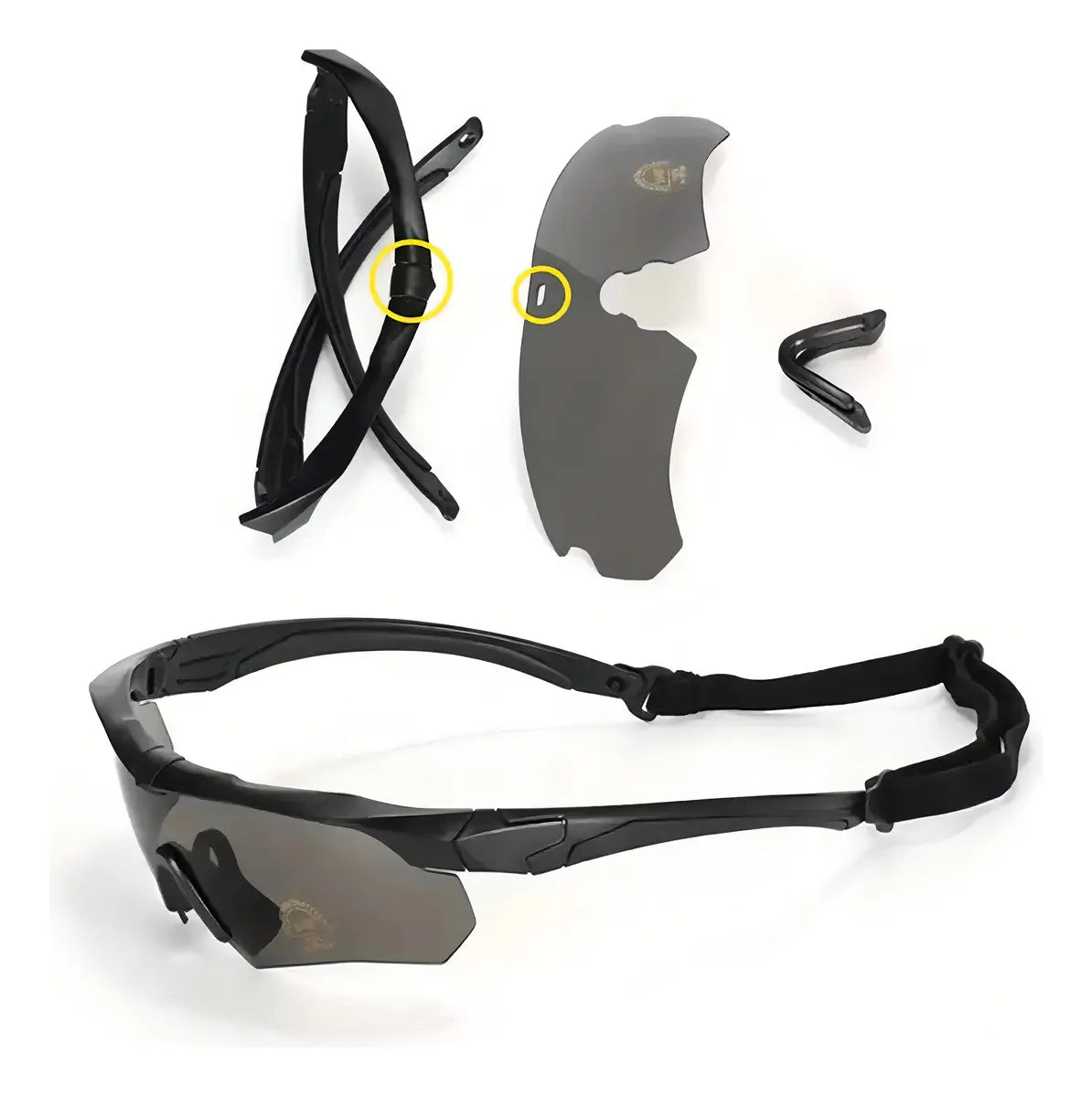 Lentes Tacticos 3 Micas Lentes Uv Airsoft Lentes Militares.