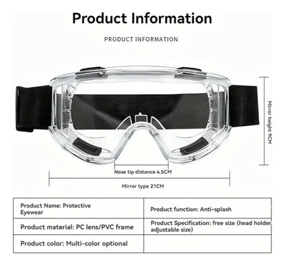 Lentes Seguridad Antiparras Gafas Proteccion Banda Ajustable
