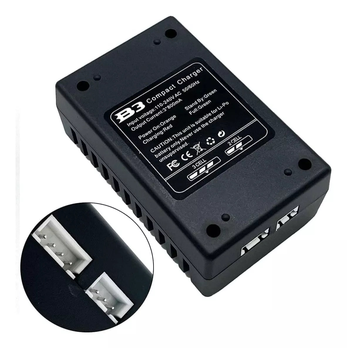 Cargador Lipo B3 Pro 7.4v Cargador Bateria Lipo 11.1v 800mah