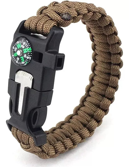 Pulsera Paracord Treking Y Escalada Supervivencia 5 En 1