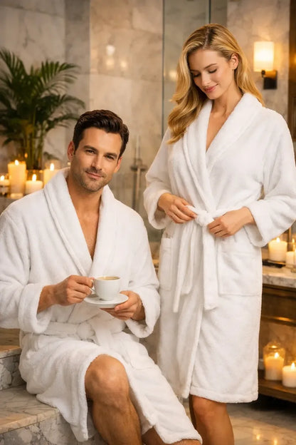 Bata De Baño Tipo Spa Hombre Mujer Bata Unisex