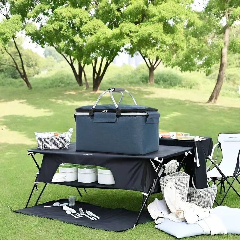 Canasto De Picnic Cesta Termica Picnic Impermeable 40x23x20