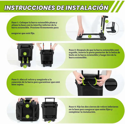 Bolsa Termica Cooler Con Ruedas Para Picnic Playa Camping