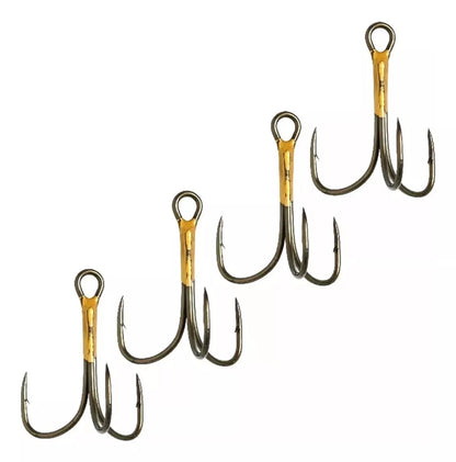 Kit Anzuelo Set Pesca 4 Anzuelos Pesca Anzuelos Triples #3/0
