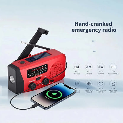 Radio Solar Radio Emergencia Linterna Radio Dinamo Usb Fm Am