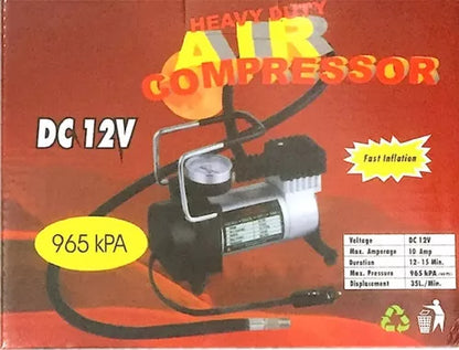 Compresor Aire 12v Compresor Metalico 12v Auto Moto 35l/min