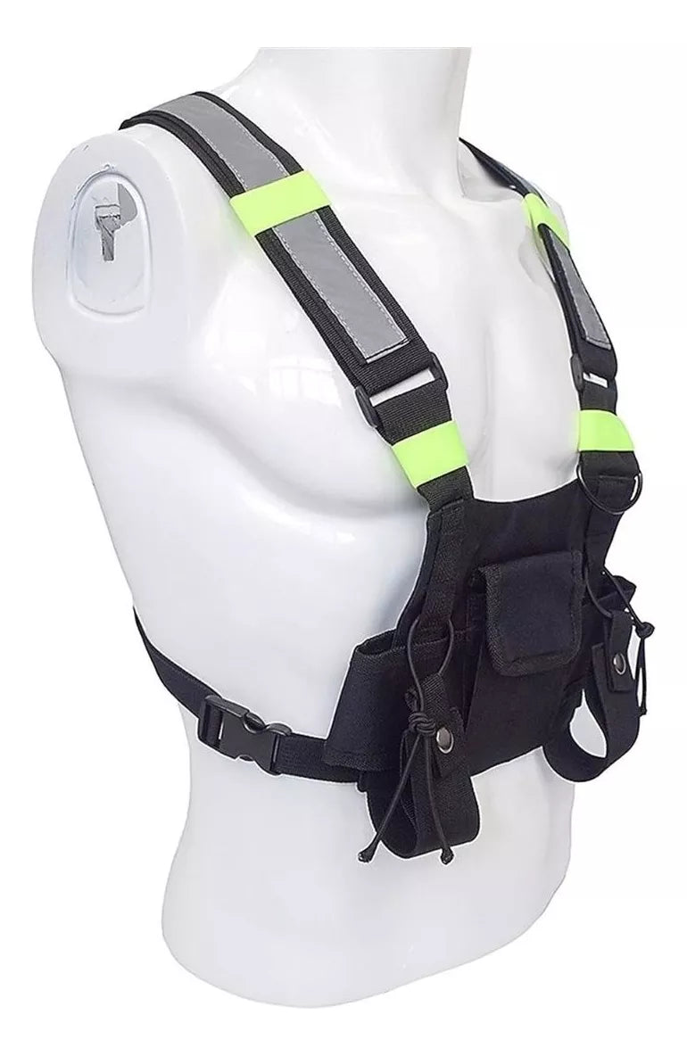 Chaleco Radio Airsoft Arnes Reflectante