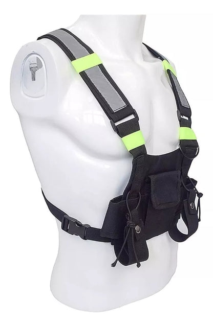 Chaleco Radio Airsoft Arnes Reflectante