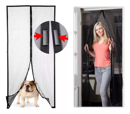 Cortina Puerta Malla Anti Mosquitos Malla Mosquitera 100x210