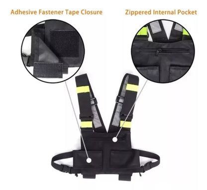 Chaleco Radio Airsoft Arnes Reflectante