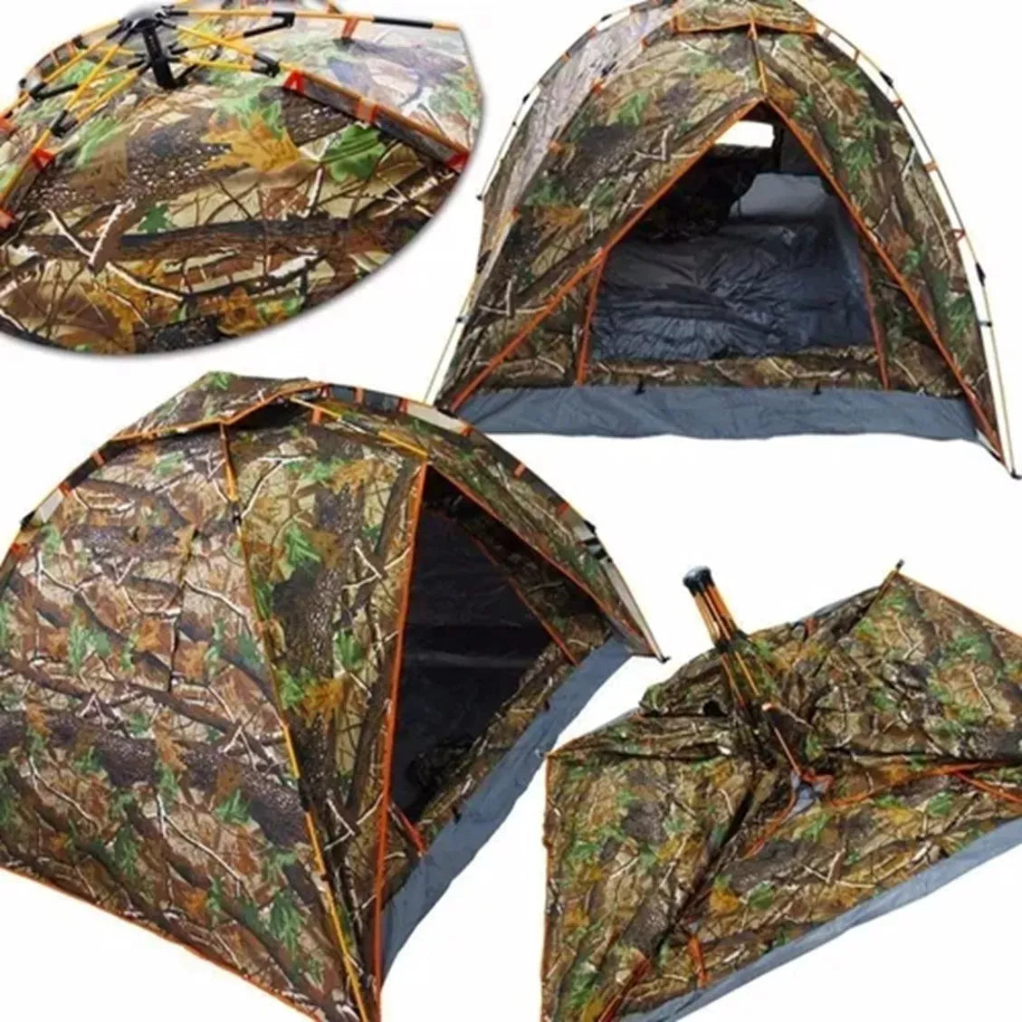 Carpa Camuflaje Para Camping Autoarmable 4 Personas