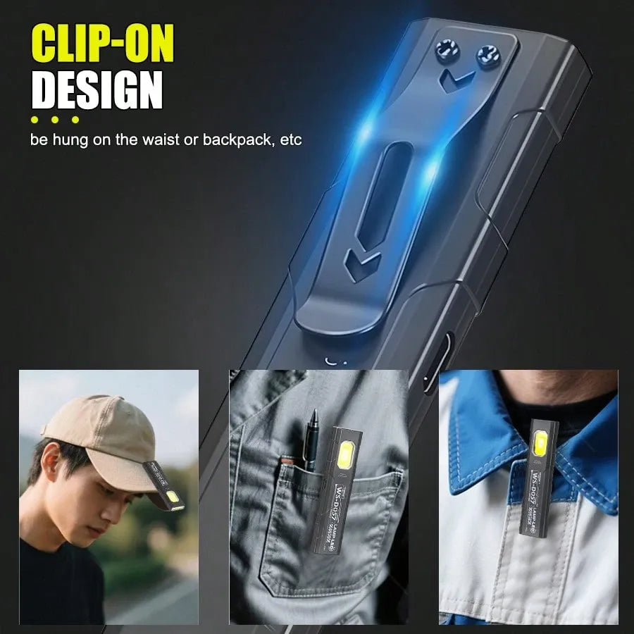 Linterna Tactica Cob Linterna Recargable Tactica Usb Iman