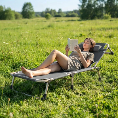 Silla Playa Plegable Cama Plegable Camping Reposera 190x68cm
