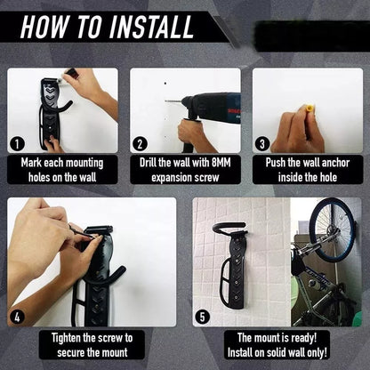 Gancho Para Bicicletas Soporte Muro Portabicicleta De Pared