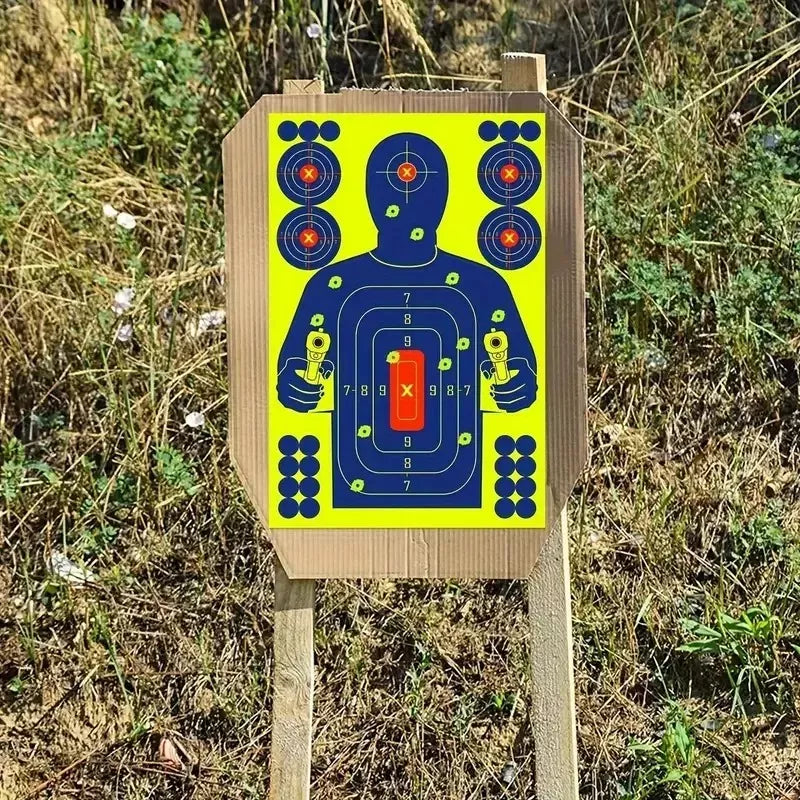 10 Target Adhesivo Rifle Aire Diana Silueta Rifle De Poston