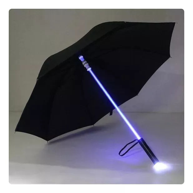 Paraguas Plegable Led Lluvia Paragua Grande 8 Varillas 80 Cm