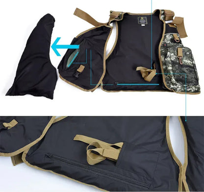Chaleco Pesca Salvavidas Ajustable Chaleco Multifuncional