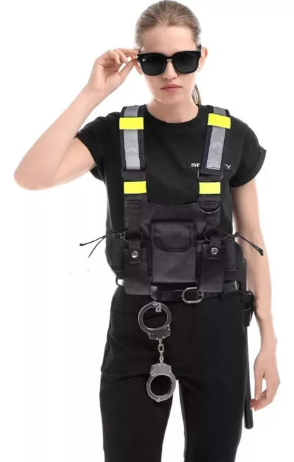 Chaleco Radio Airsoft Arnes Reflectante