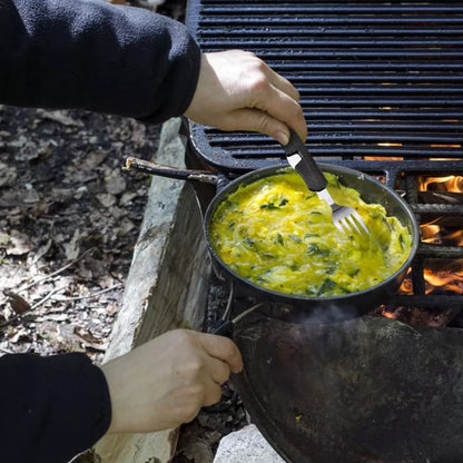 Set Cubiertos Servicios Camping Cuchara Tenedor Trekking 4-1