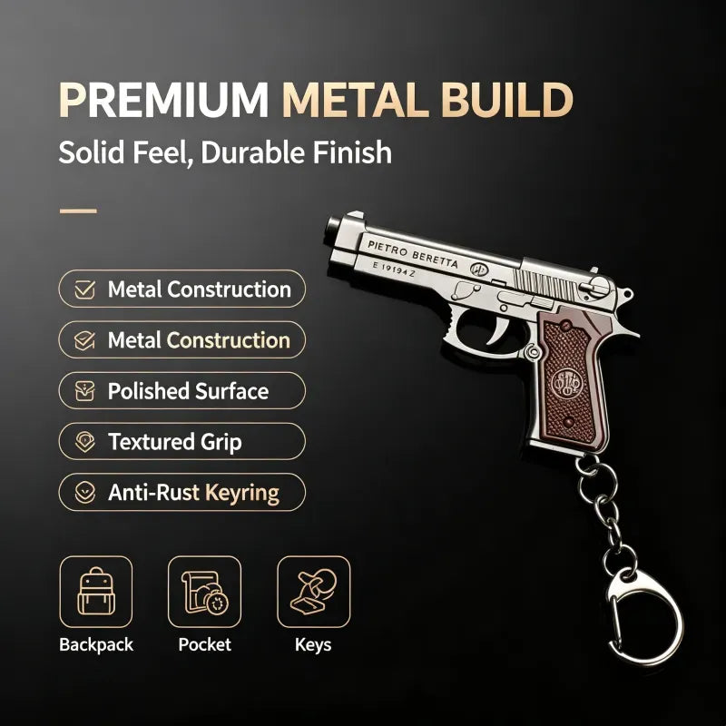 Llavero Forma Pistola Mini Llaveros Armas En Miniaturas
