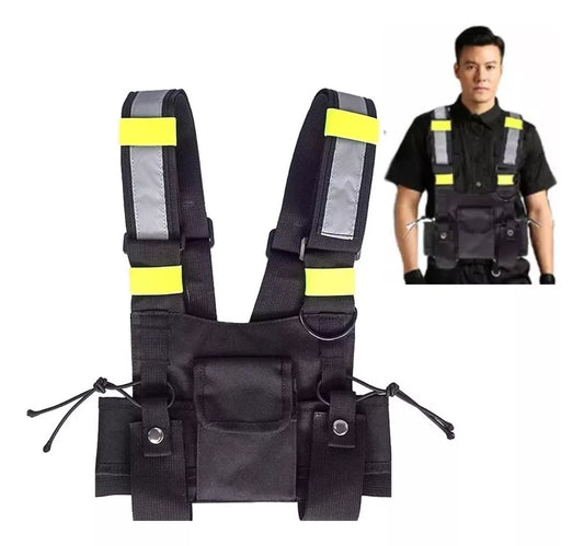 Chaleco Radio Airsoft Arnes Reflectante