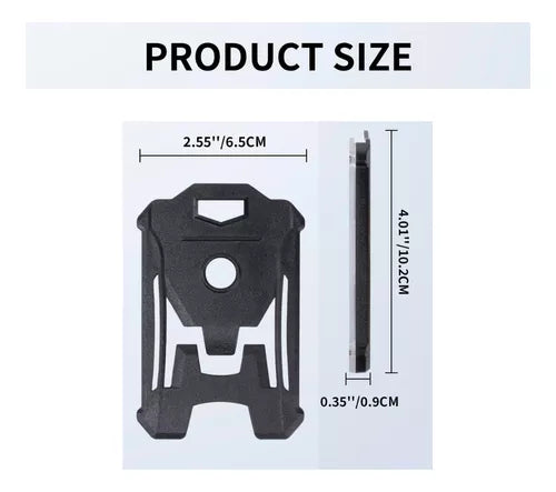 Porta Carnet Retractil Mosqueton Llavero Tactico Portacarnet