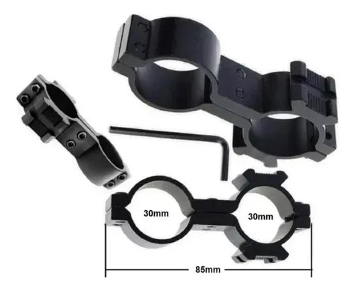 Soporte Linterna Tactica Airsoft Paintball Doble Anillo