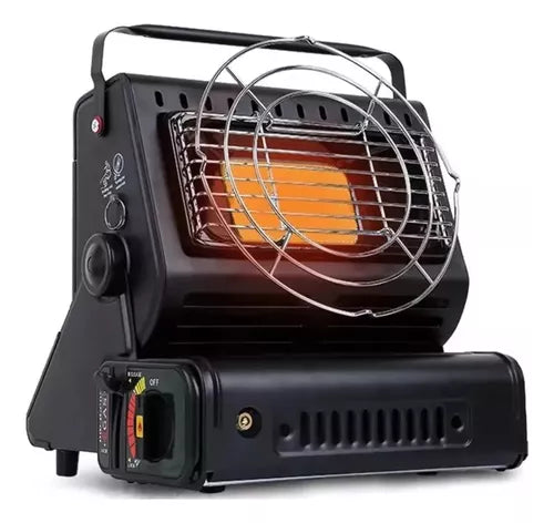 Calefactor Cocinilla Gas Hibrida 2 En 1 Portatil Camping